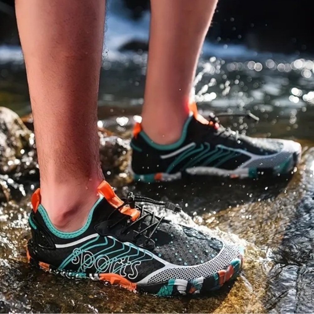 Men Water colorful Shoes Size 8 Lightweight Quick Dry Slip On Aqua Shoes New
